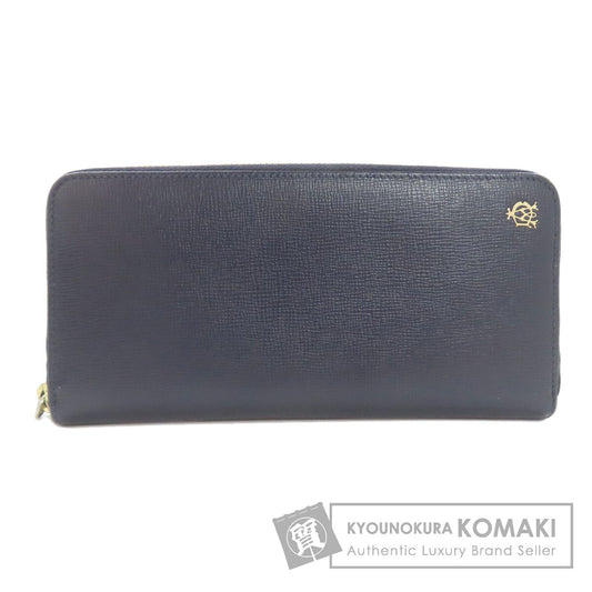 Dunhill logo Long wallet (with coin pocket) Leather mens [Used]