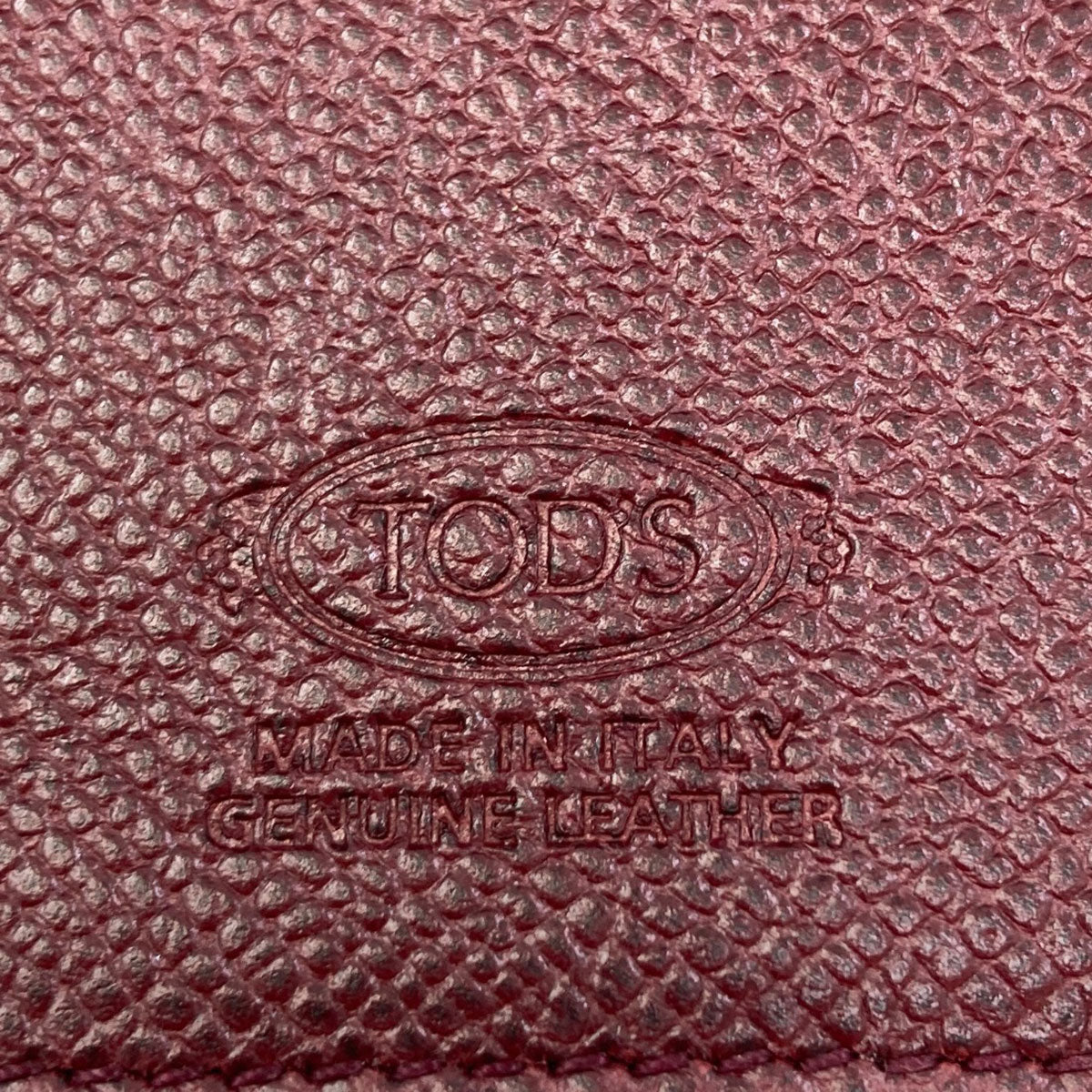 TODS name card holder Card Case Leather Ladies [Used]
