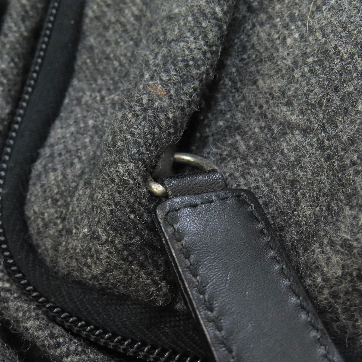 PRADA Logo Hardware Backpack Â· Daypack wool Ladies [Used]