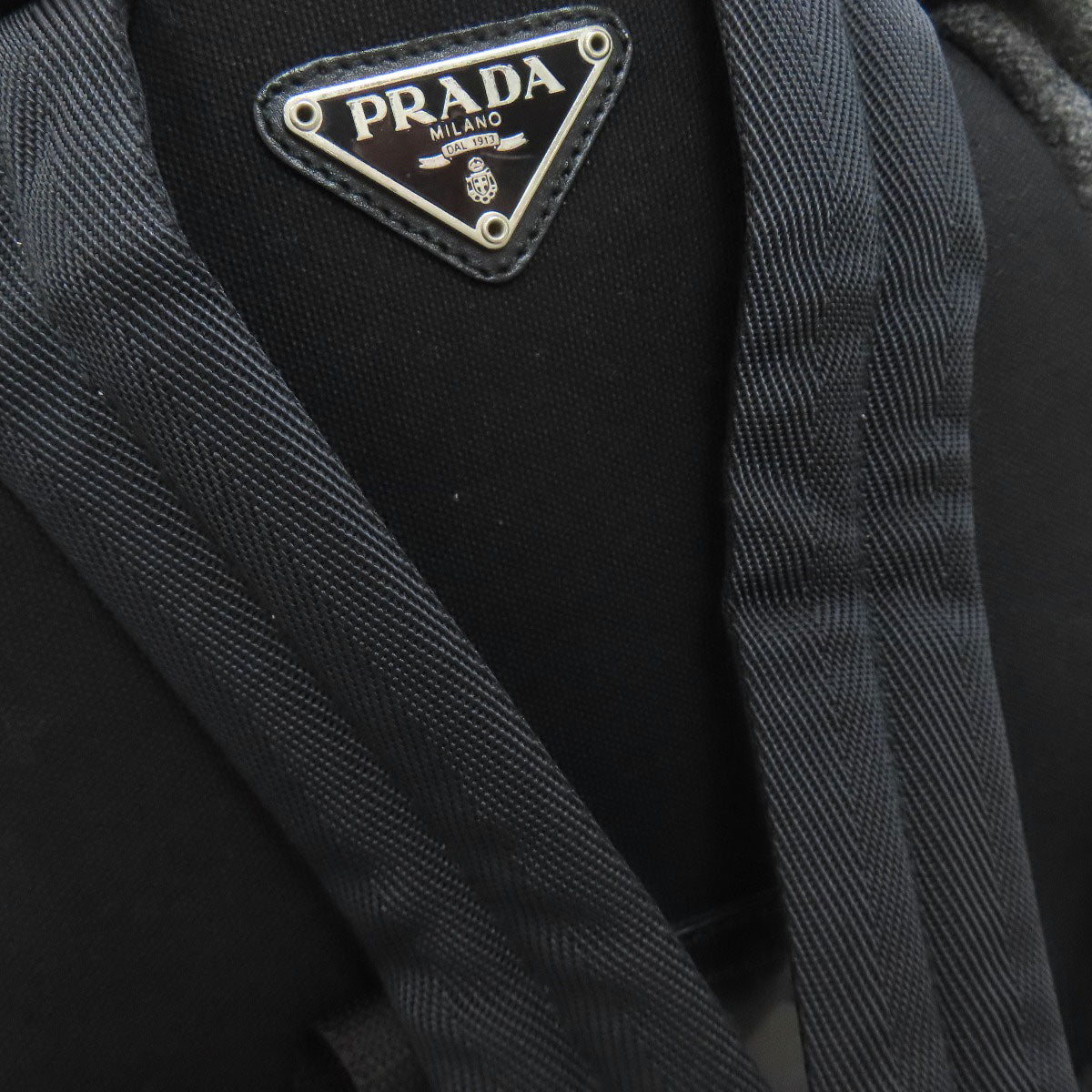 PRADA Logo Hardware Backpack Â· Daypack wool Ladies [Used]