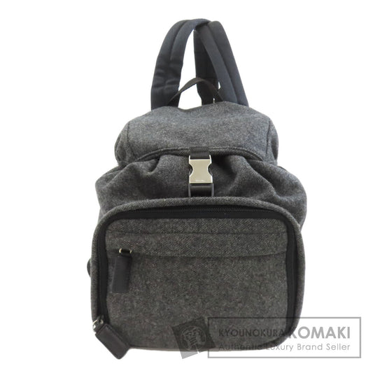 PRADA Logo Hardware Backpack Â· Daypack wool Ladies [Used]