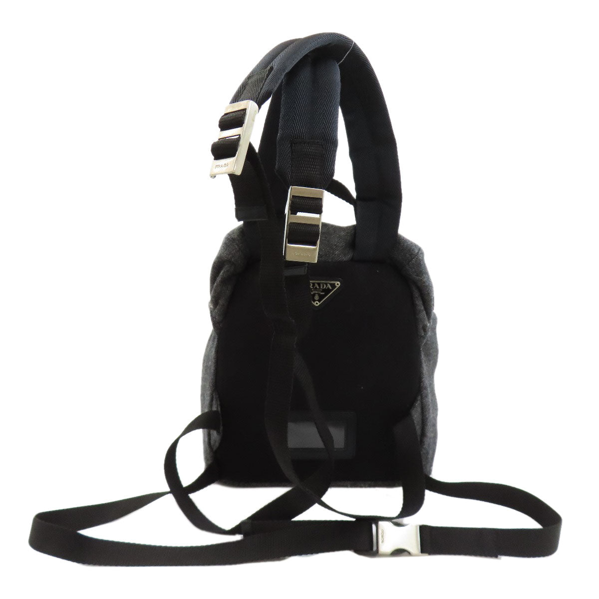 PRADA Logo Hardware Backpack Â· Daypack wool Ladies [Used]