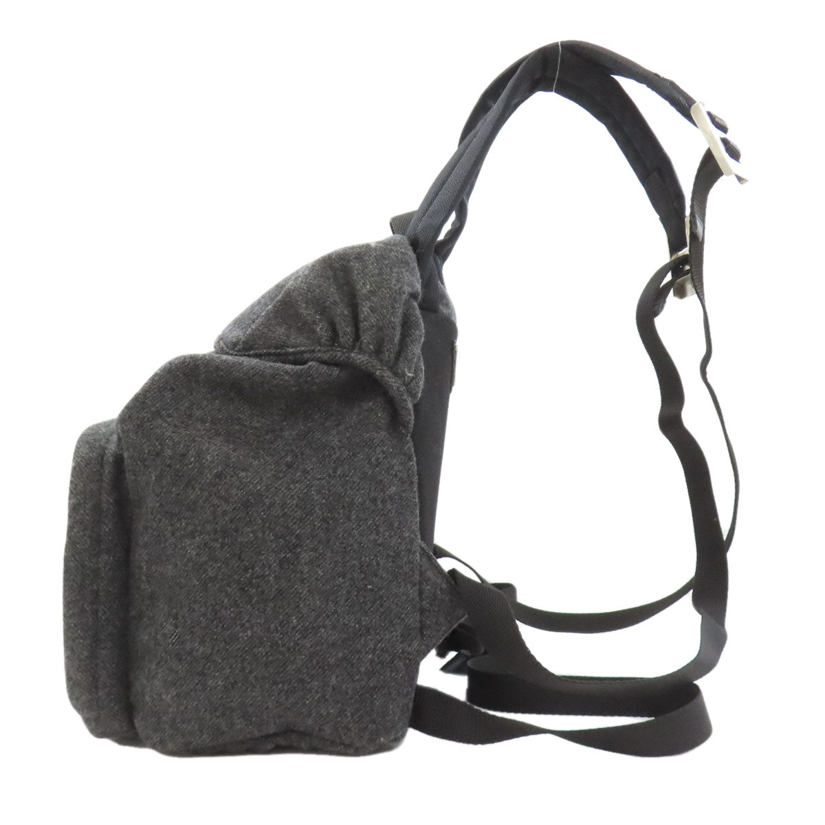 PRADA Logo Hardware Backpack Â· Daypack wool Ladies [Used]