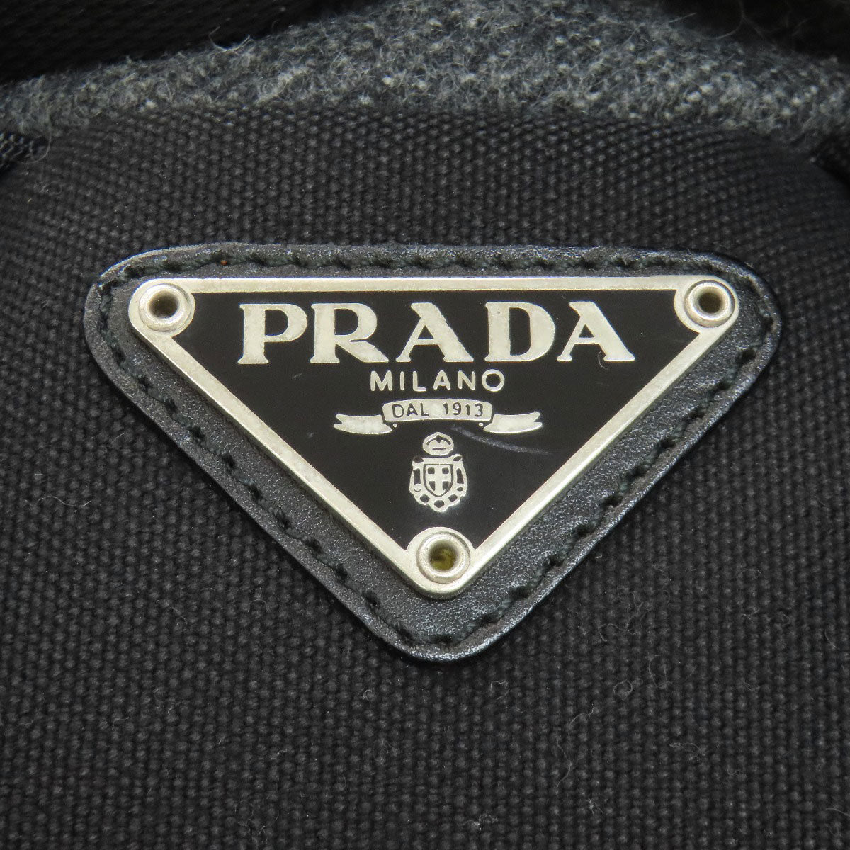 PRADA Logo Hardware Backpack Â· Daypack wool Ladies [Used]