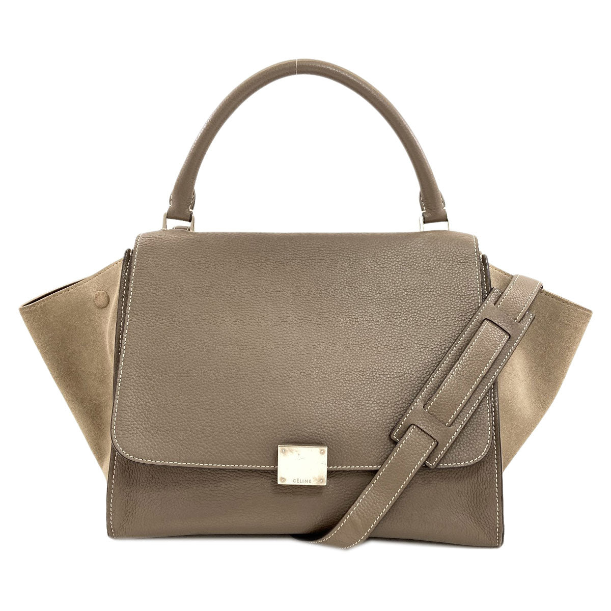 CELINE Trapeze 2WAY Handbag Calf SuedeLadies [Used]