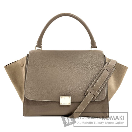 CELINE Trapeze 2WAY Handbag Calf SuedeLadies [Used]