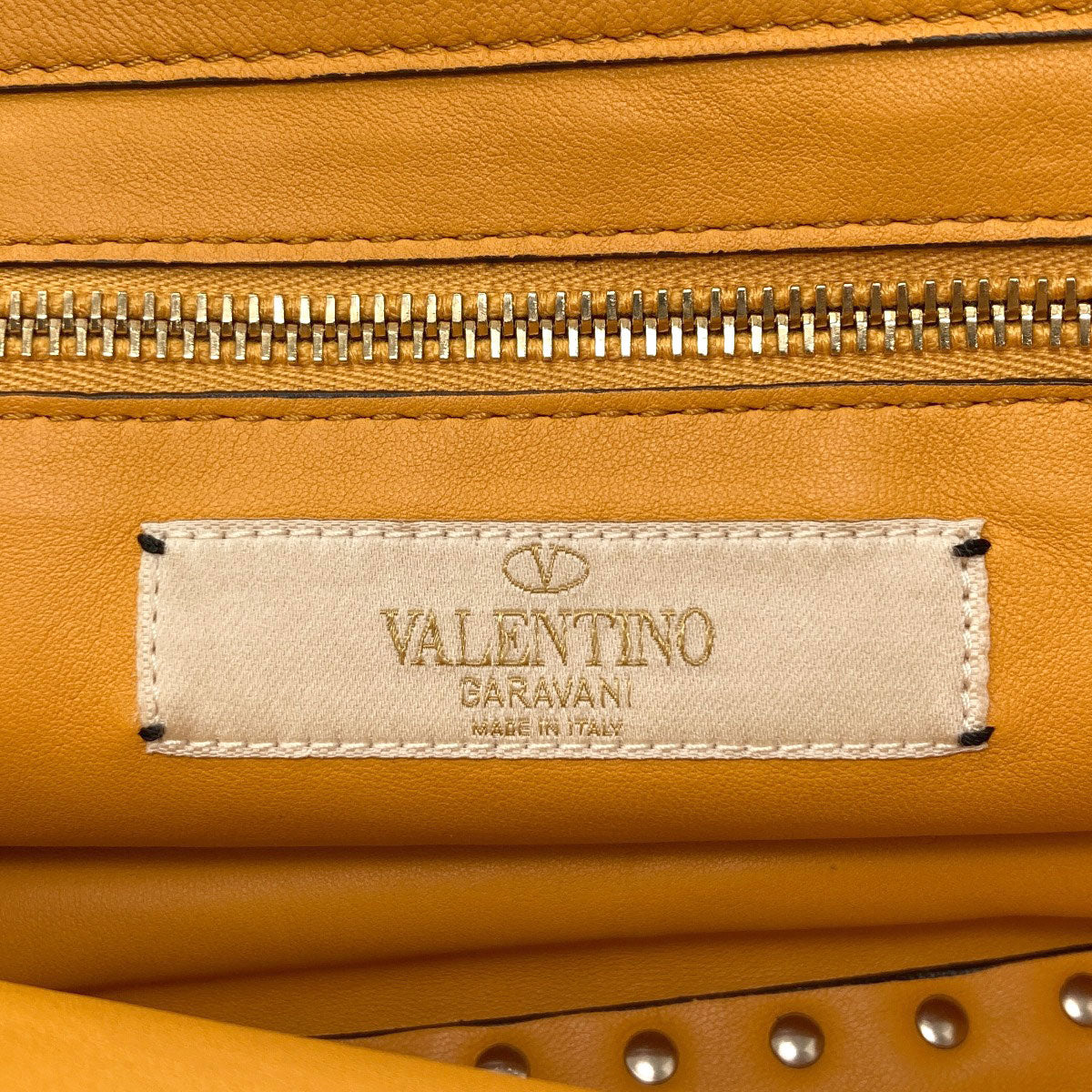 VALENTINO Studs 2WAY Handbag Leather Ladies [Used]