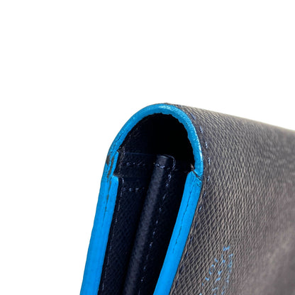 LOUIS VUITTON M30387 Portefeiulle ・ Brother NM Long wallet (with coin pocket) Taiga mens [Used]