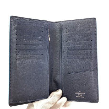 LOUIS VUITTON M30387 Portefeiulle ・ Brother NM Long wallet (with coin pocket) Taiga mens [Used]