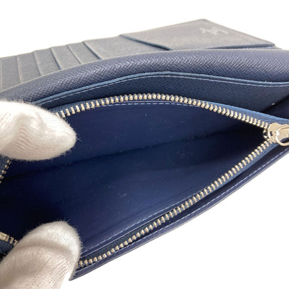 LOUIS VUITTON M30387 Portefeiulle ・ Brother NM Long wallet (with coin pocket) Taiga mens [Used]