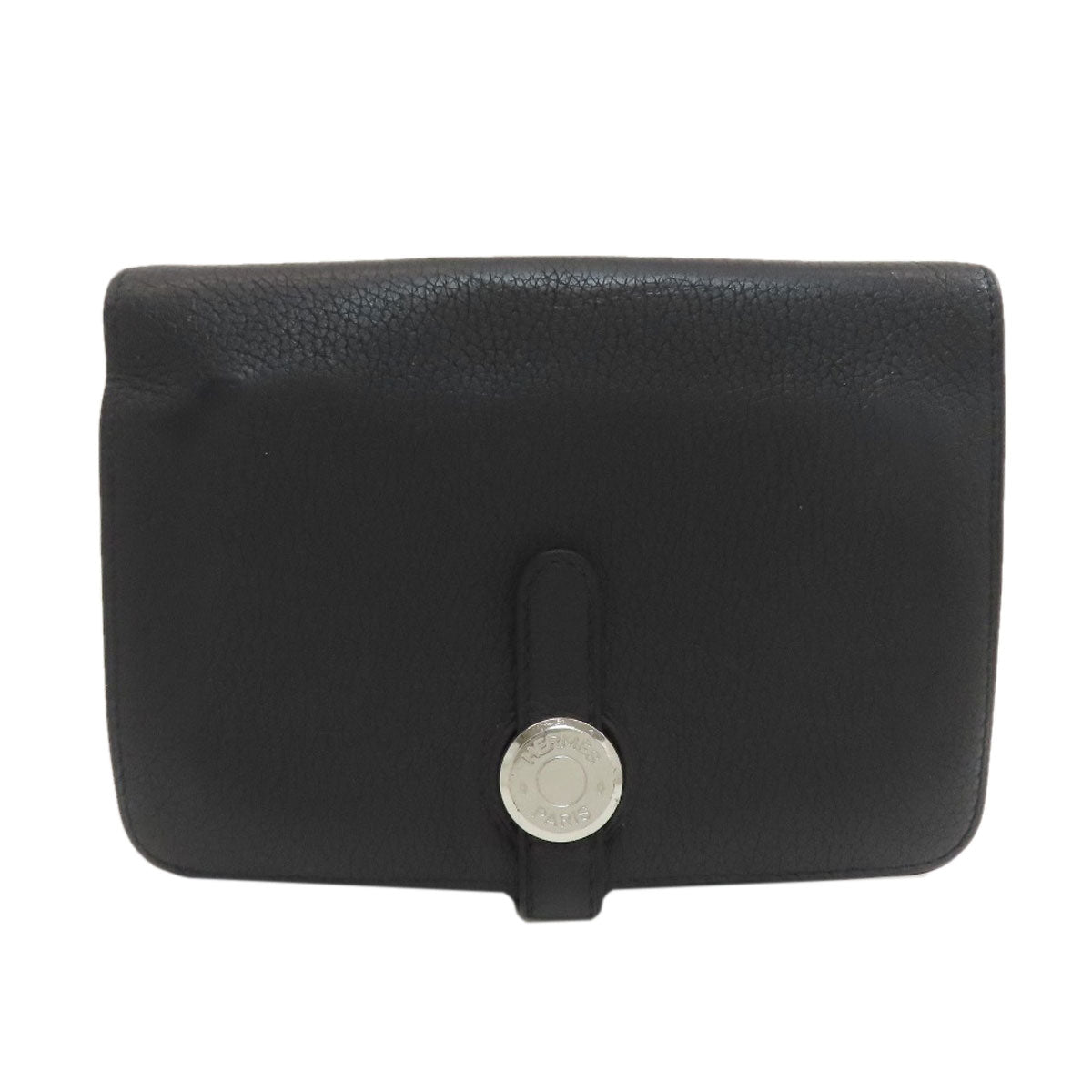 HERMES Dogon Compact SilverHardware coin purse Togo Ladies [Used]