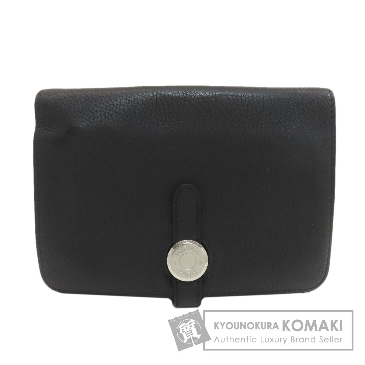 HERMES Dogon Compact SilverHardware coin purse Togo Ladies [Used]
