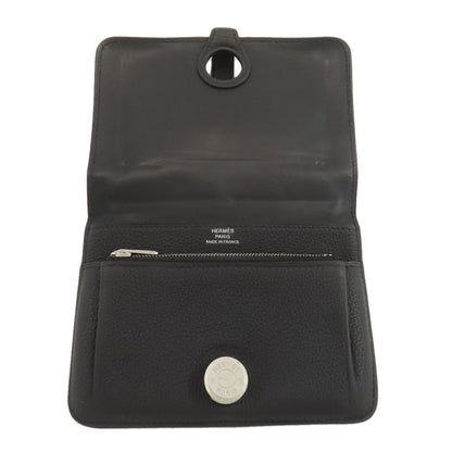 HERMES Dogon Compact SilverHardware coin purse Togo Ladies [Used]