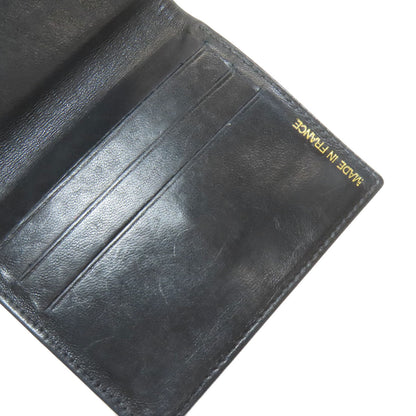 CHANEL Double Sided COCO Mark GoldHardware Tri-fold wallet (with Coin Pocket) Grained Calfskin Skin Ladies [Used]