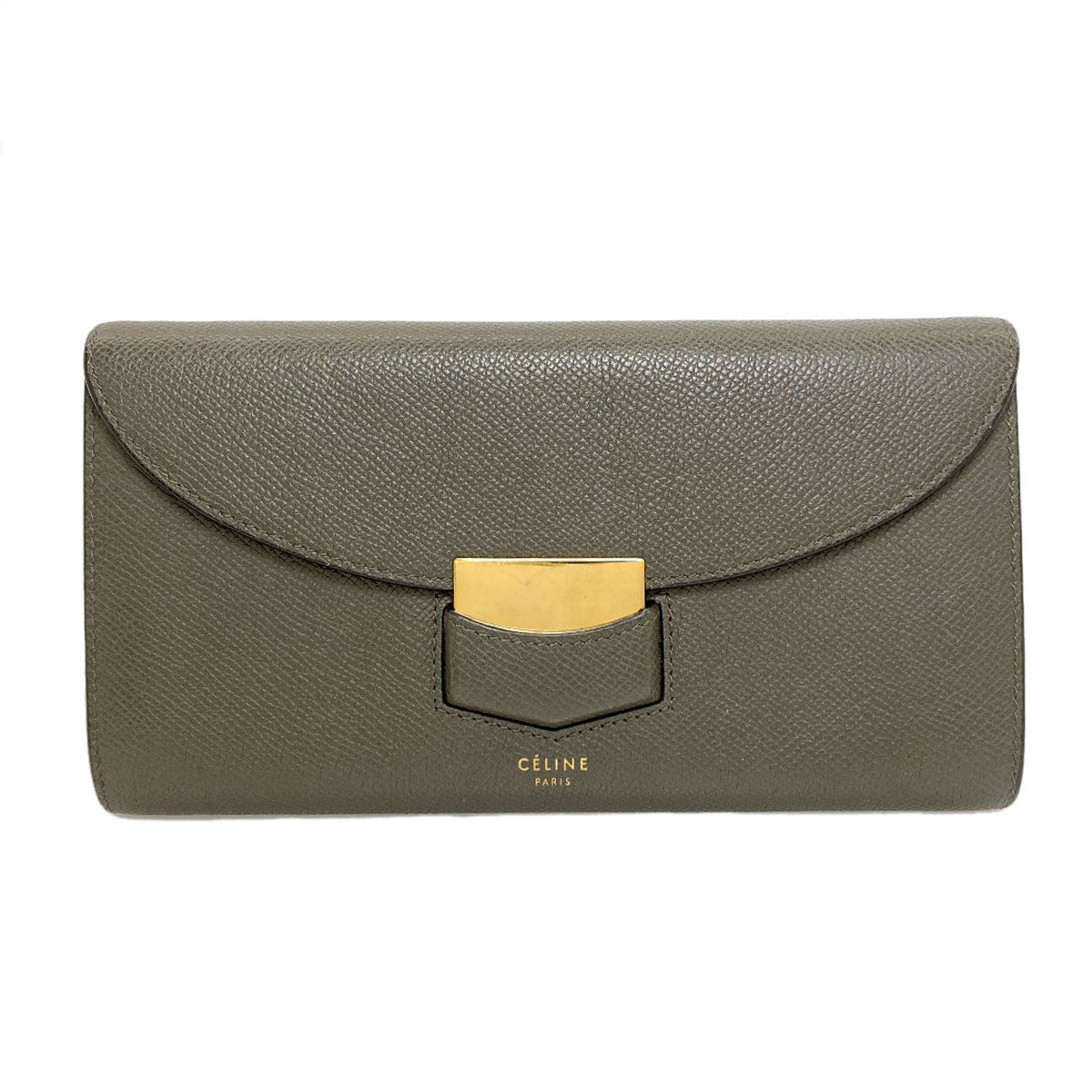CELINE Trotter Long wallet (with coin pocket) Leather Ladies [Used]