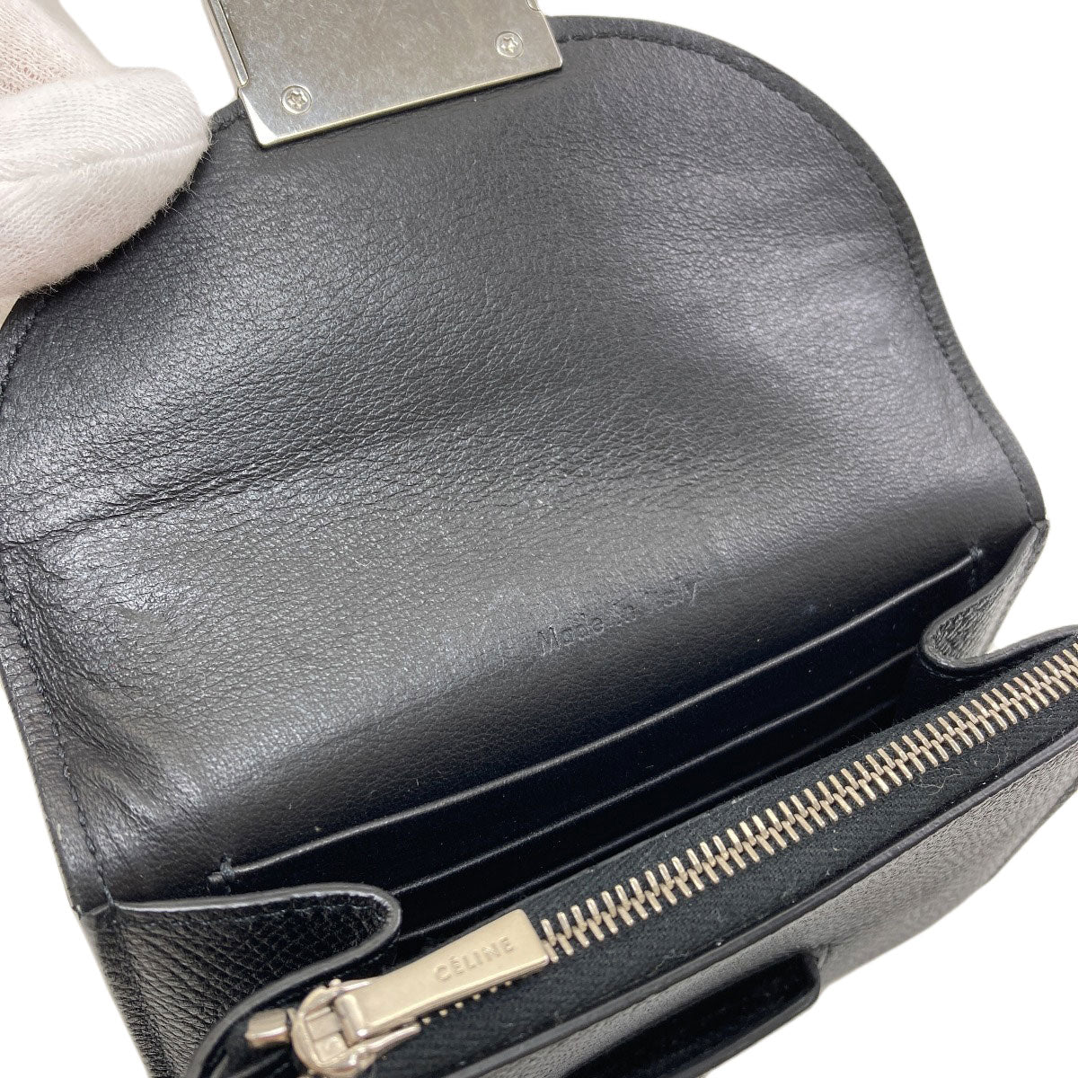 CELINE Trotter coin purse Leather Ladies [Used]