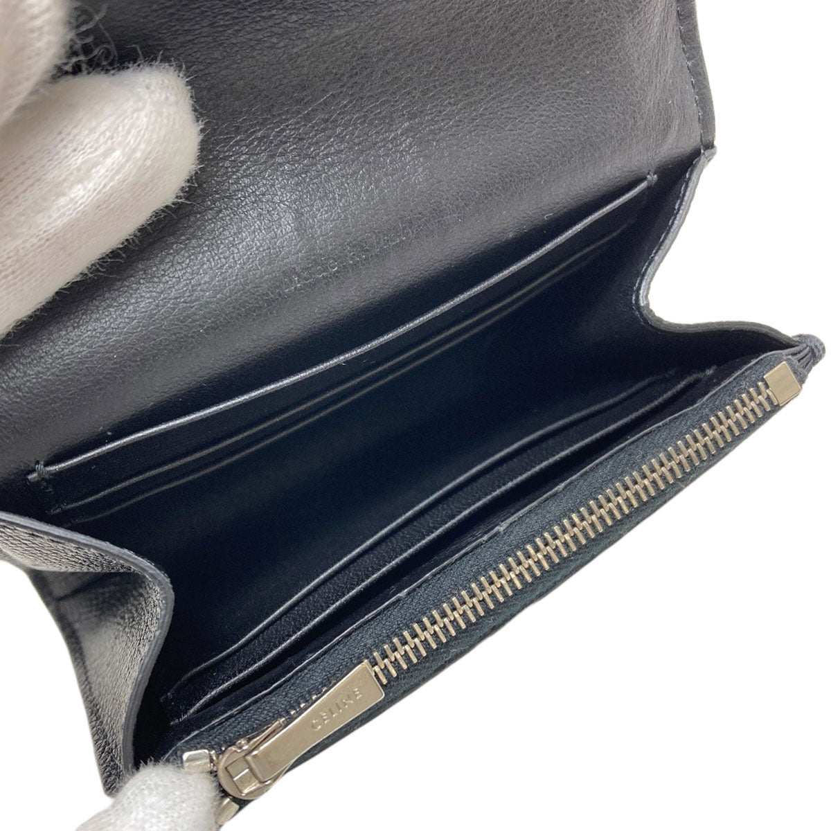CELINE Trotter coin purse Leather Ladies [Used]