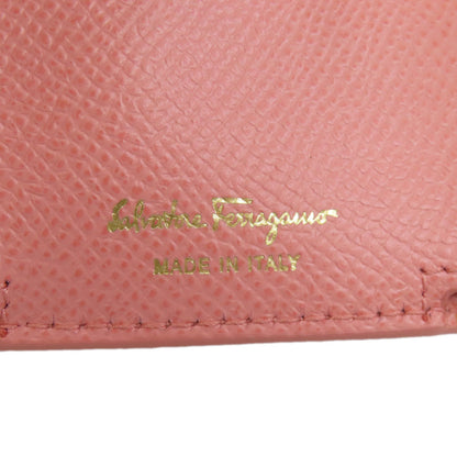 Salvatore Ferragamo Vara ribbon Bifold Wallet with Coin Pocket Leather Ladies [Used]