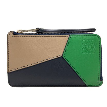 LOEWE puzzle coin card holder coin purse Leather Ladies [Used]
