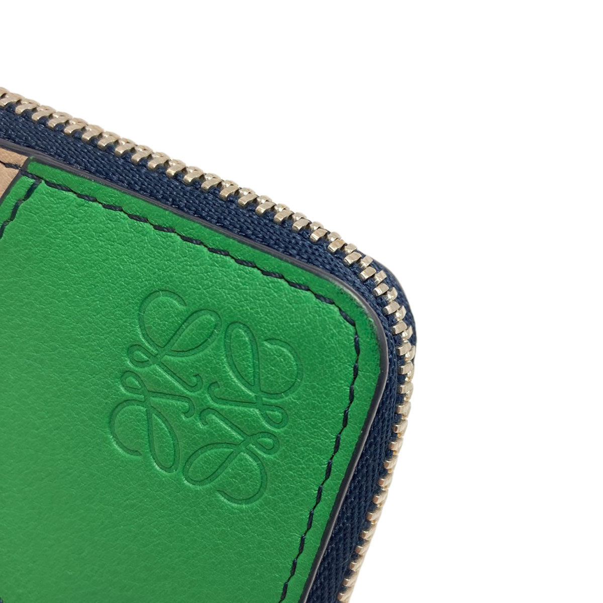 LOEWE puzzle coin card holder coin purse Leather Ladies [Used]