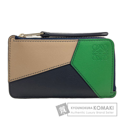 LOEWE puzzle coin card holder coin purse Leather Ladies [Used]