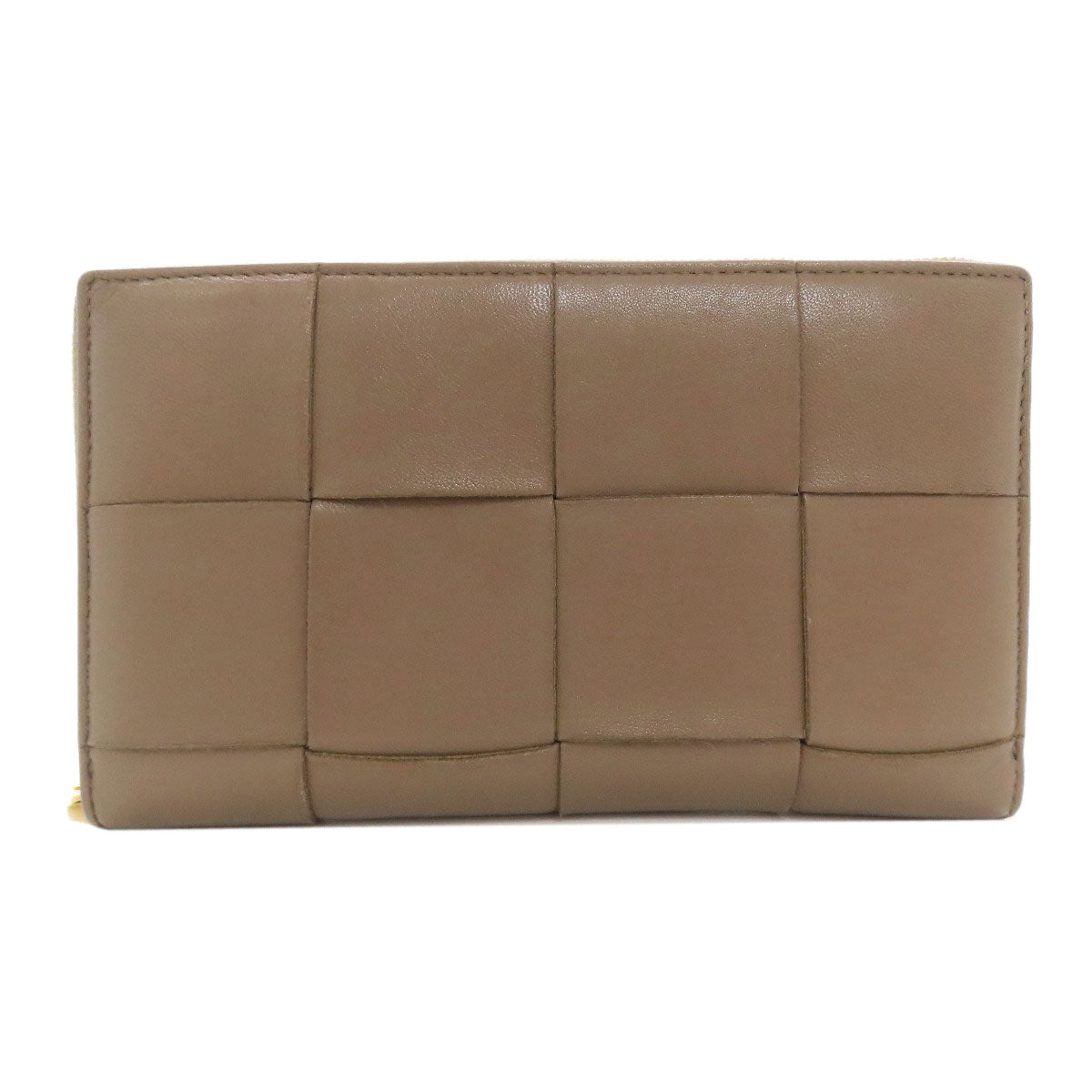 BOTTEGA VENETA Maxi Intrecciato Long wallet (with coin pocket) Leather Ladies [Used]