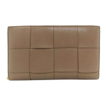 BOTTEGA VENETA Maxi Intrecciato Long wallet (with coin pocket) Leather Ladies [Used]