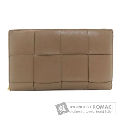 BOTTEGA VENETA Maxi Intrecciato Long wallet (with coin pocket) Leather Ladies [Used]