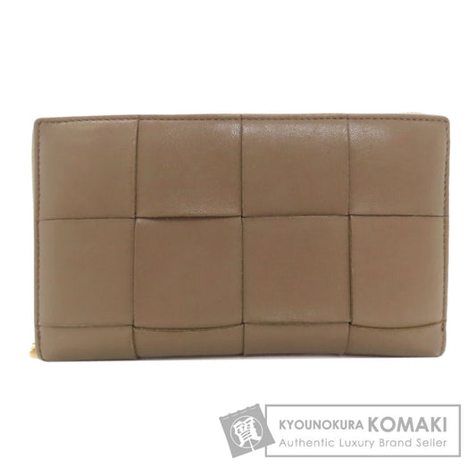 BOTTEGA VENETA Maxi Intrecciato Long wallet (with coin pocket) Leather Ladies [Used]