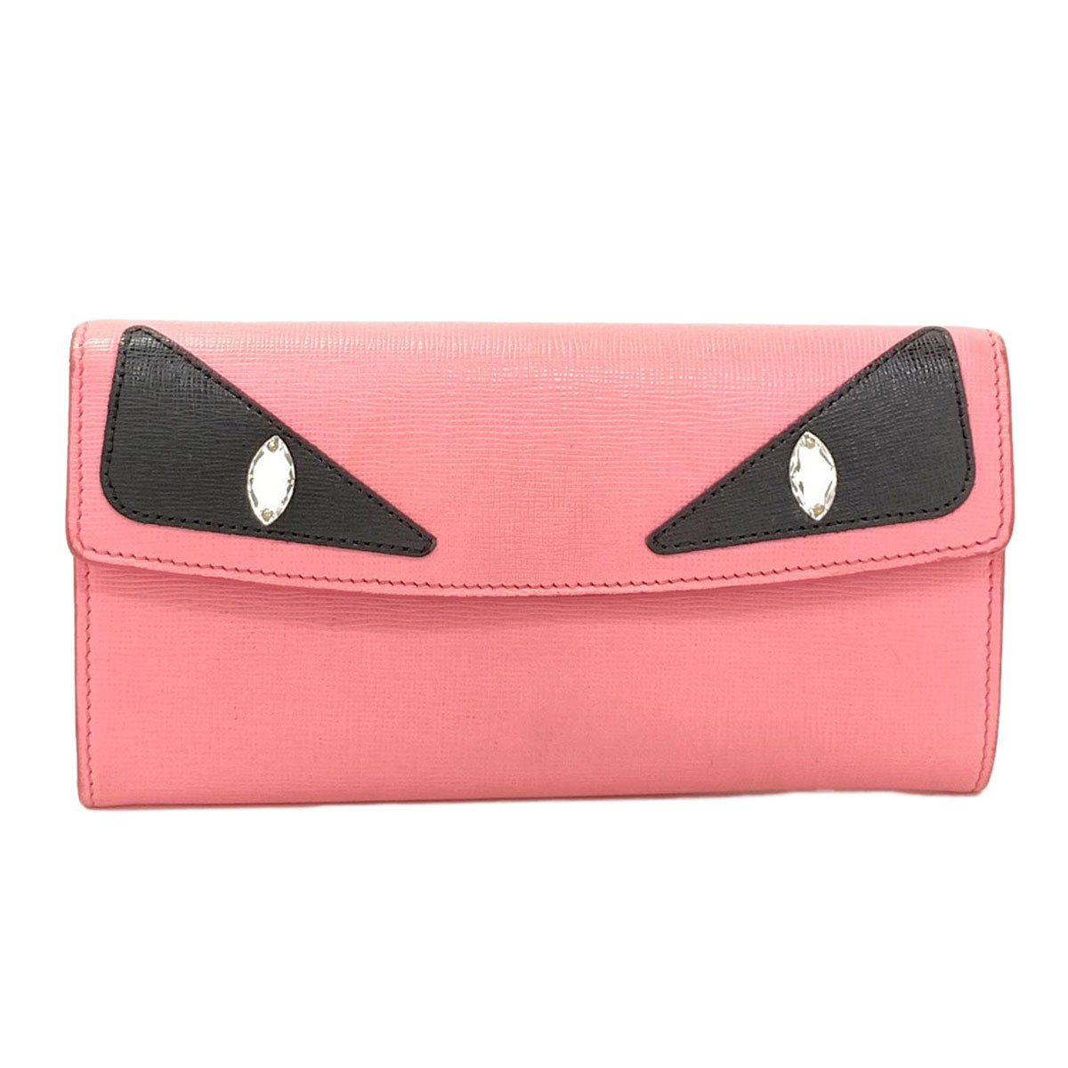 FENDI Bugs monster Long wallet (with coin pocket) Leather Ladies [Used]