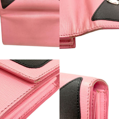 FENDI Bugs monster Long wallet (with coin pocket) Leather Ladies [Used]