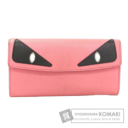 FENDI Bugs monster Long wallet (with coin pocket) Leather Ladies [Used]