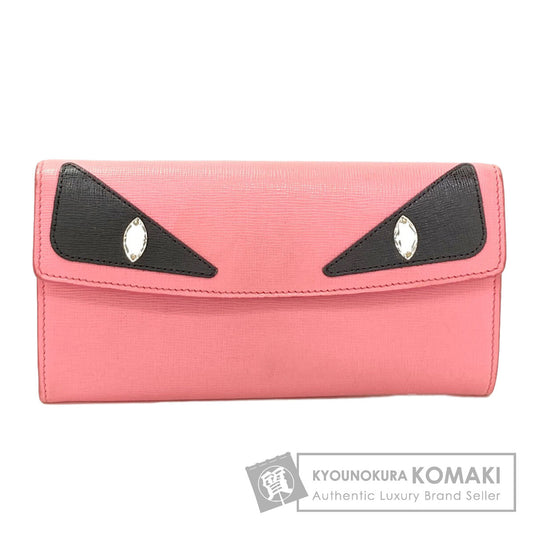 FENDI Bugs monster Long wallet (with coin pocket) Leather Ladies [Used]