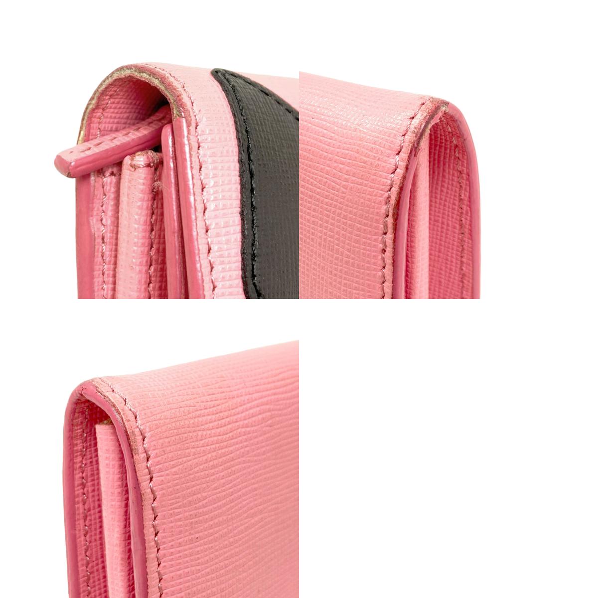 FENDI Bugs monster Long wallet (with coin pocket) Leather Ladies [Used]