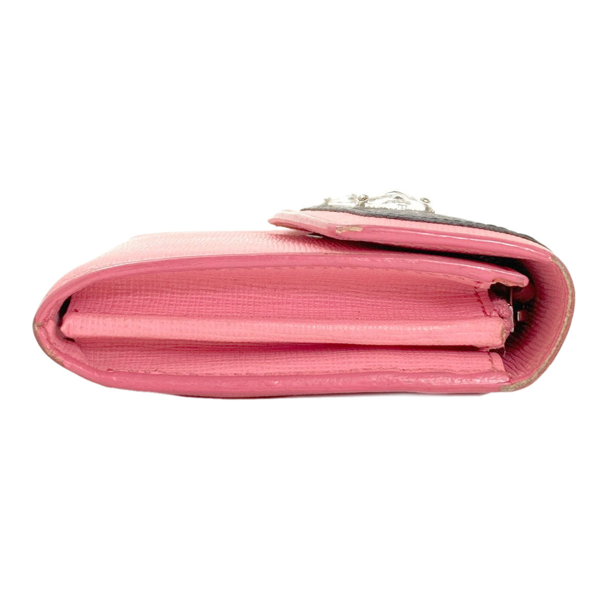 FENDI Bugs monster Long wallet (with coin pocket) Leather Ladies [Used]