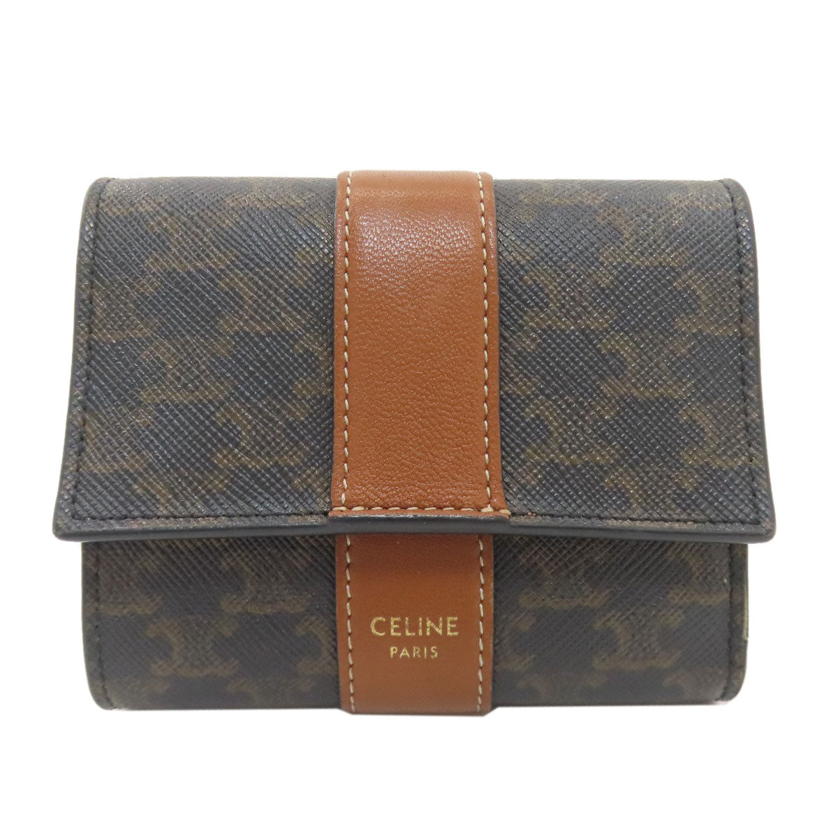 CELINE Small trifold wallet Tri-fold wallet (with Coin Pocket) PVC Ladies [Used]