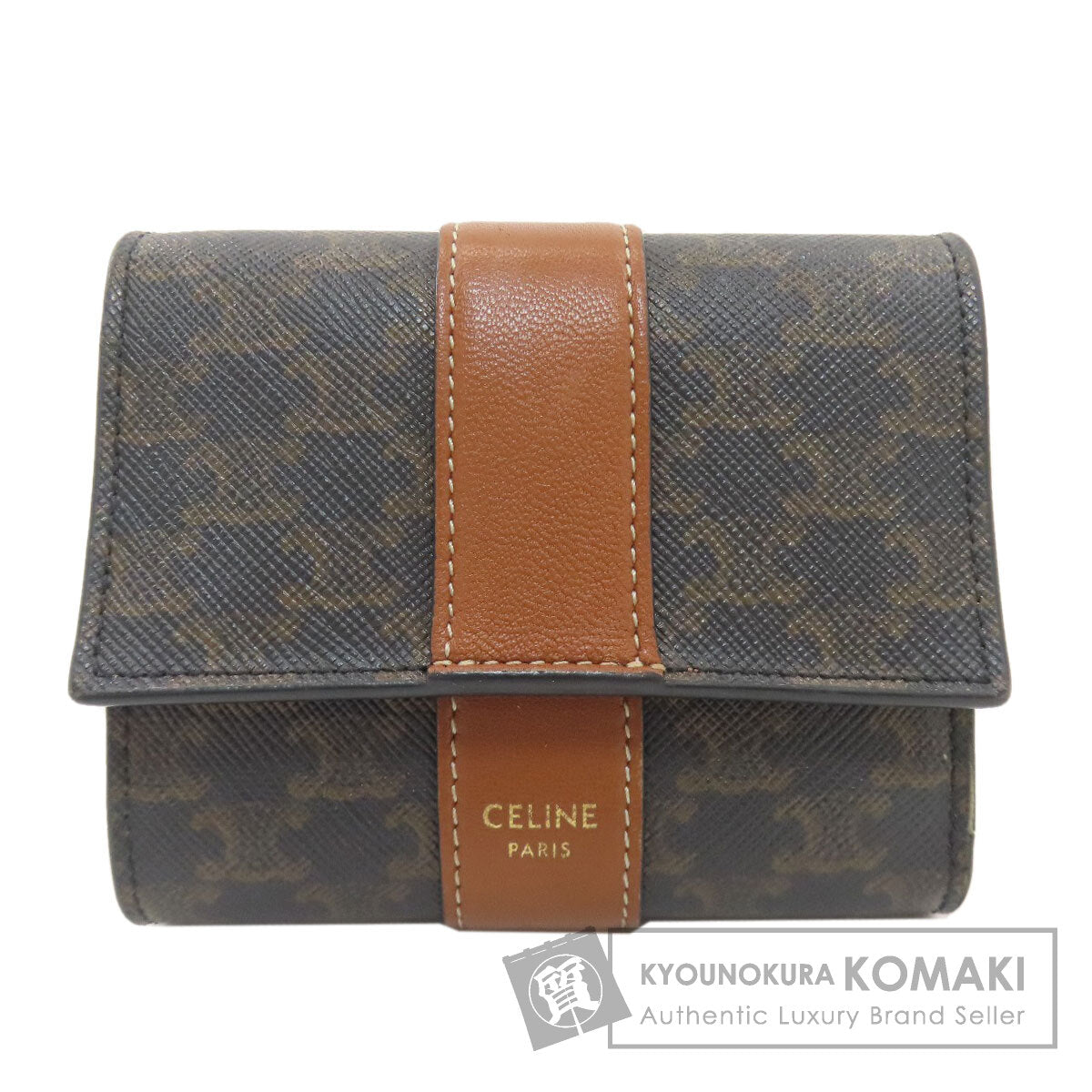 CELINE Small trifold wallet Tri-fold wallet (with Coin Pocket) PVC Ladies [Used]