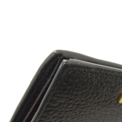 MIUMIU logo Bifold Wallet with Coin Pocket Leather Ladies [Used]