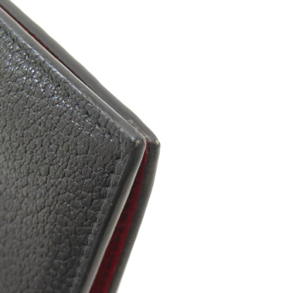 MIUMIU logo Bifold Wallet with Coin Pocket Leather Ladies [Used]