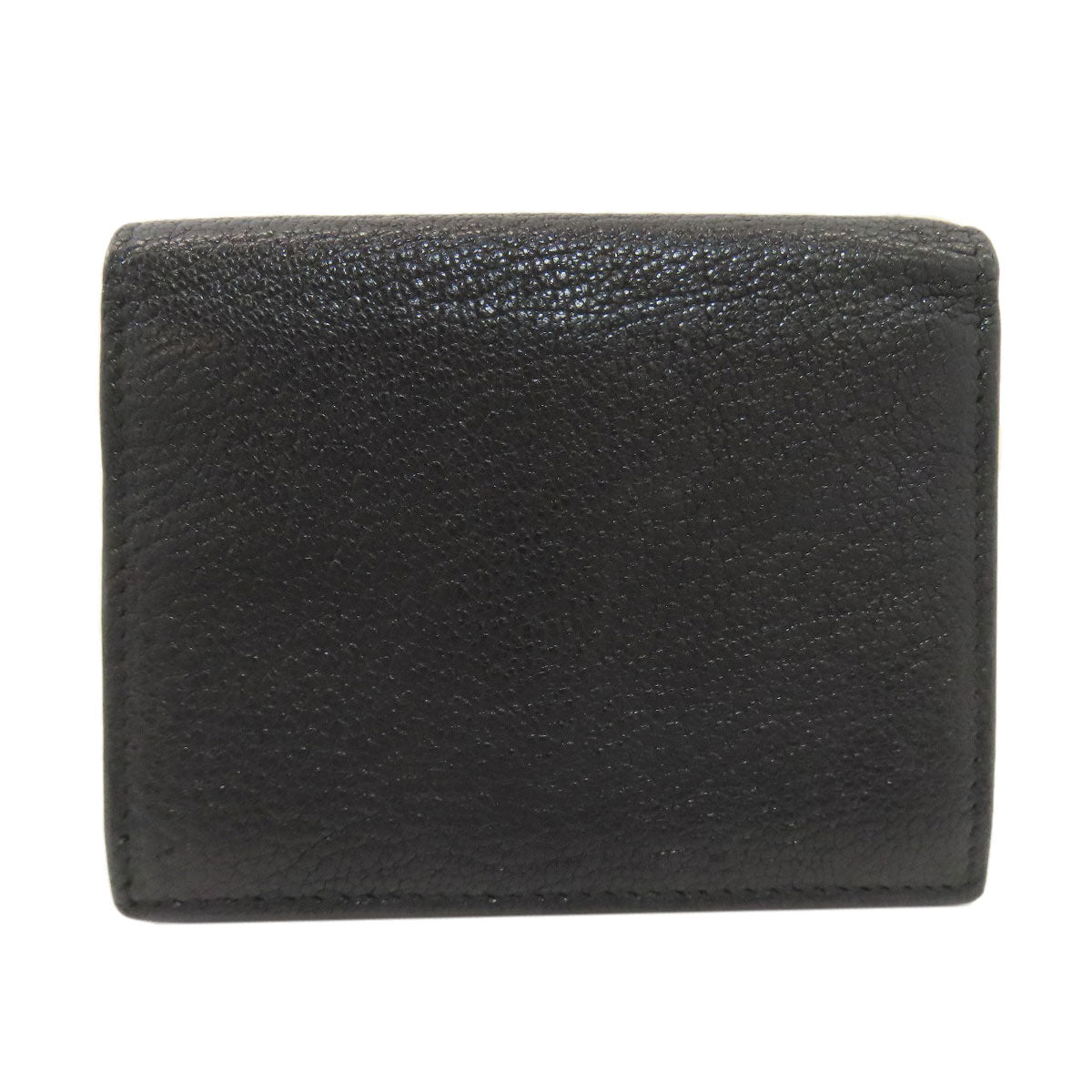 MIUMIU logo Bifold Wallet with Coin Pocket Leather Ladies [Used]
