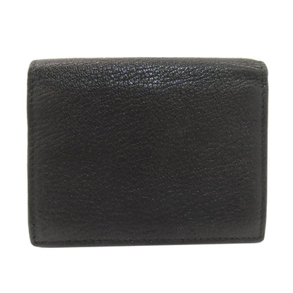 MIUMIU logo Bifold Wallet with Coin Pocket Leather Ladies [Used]