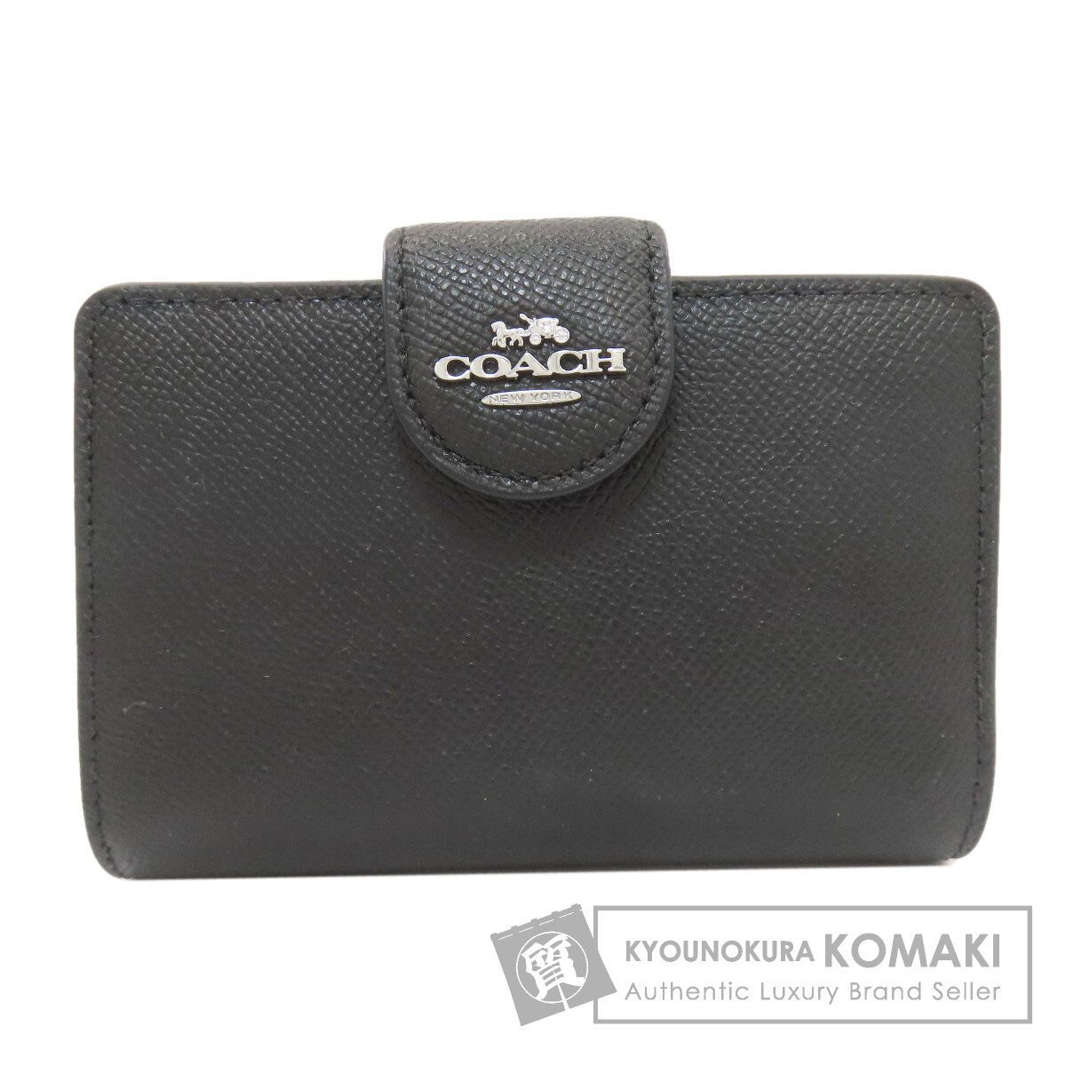 COACH 6390 Medium corner zip wallet Bifold Wallet with Coin Pocket Leather Ladies [Used]