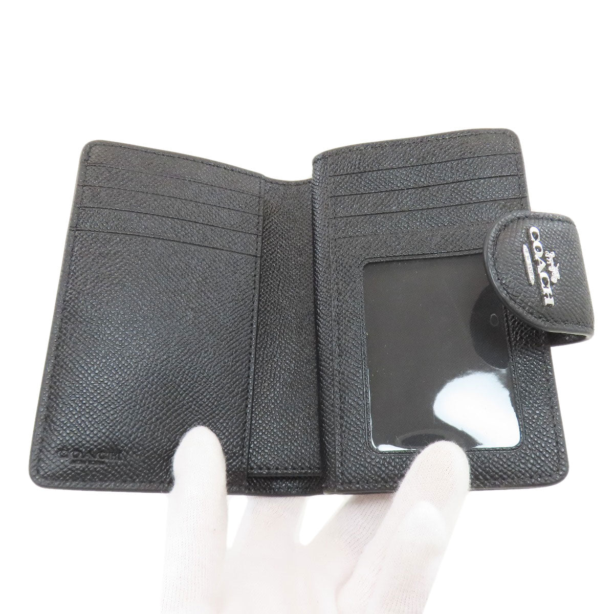 COACH 6390 Medium corner zip wallet Bifold Wallet with Coin Pocket Leather Ladies [Used]