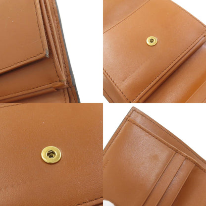 CELINE Small flap wallet Triomphe Bifold Wallet with Coin Pocket Canvas LeatherLadies [Used]
