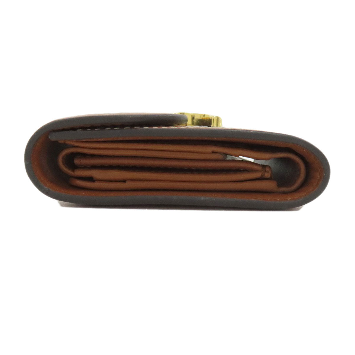 CELINE Small flap wallet Triomphe Bifold Wallet with Coin Pocket Canvas LeatherLadies [Used]