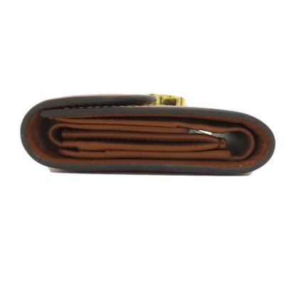 CELINE Small flap wallet Triomphe Bifold Wallet with Coin Pocket Canvas LeatherLadies [Used]