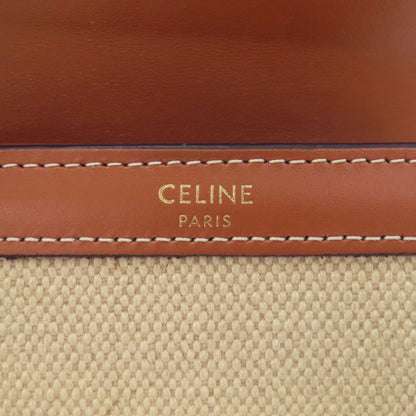 CELINE Small flap wallet Triomphe Bifold Wallet with Coin Pocket Canvas LeatherLadies [Used]