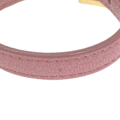 MIUMIU Rhinestone Bracelet Leather MetalLadies [Used]