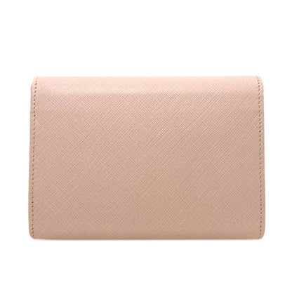 Salvatore Ferragamo Gancini Bifold Wallet with Coin Pocket Leather Ladies [Used]