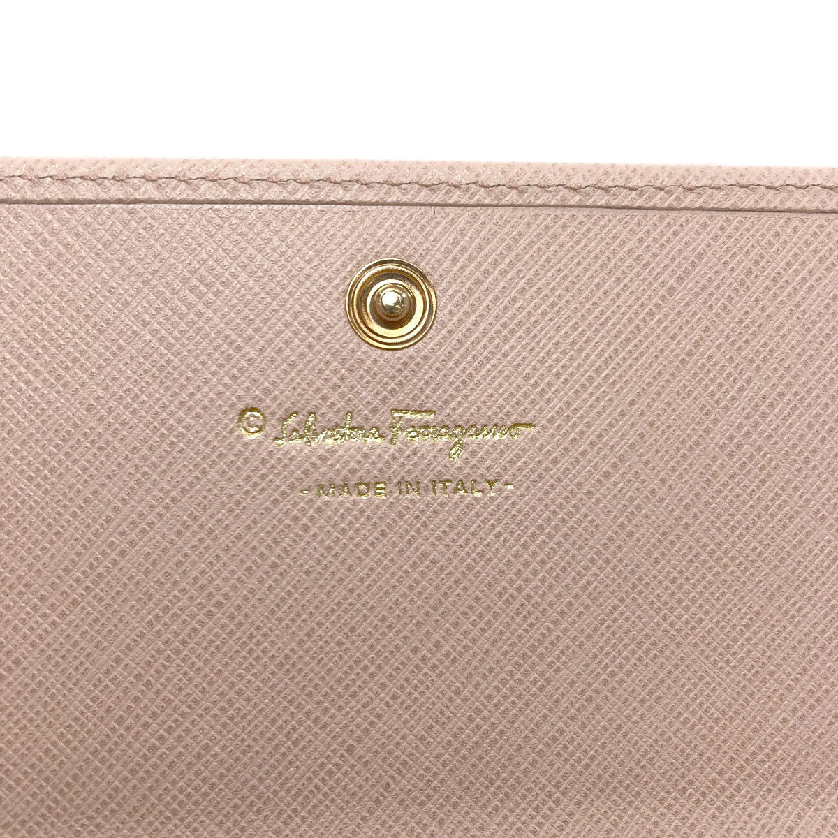 Salvatore Ferragamo Gancini Bifold Wallet with Coin Pocket Leather Ladies [Used]